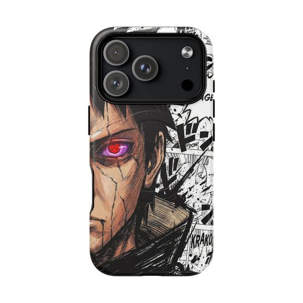 Obito Uchiha Rinnegan Anime Case for iPhone Manga Panel - iPhone 17 Pro Matte - Printify