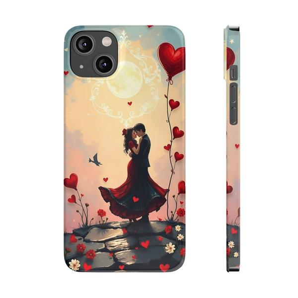Romantic Couple of Love Case for iPhone - iPhone 14 Plus - KazerCase