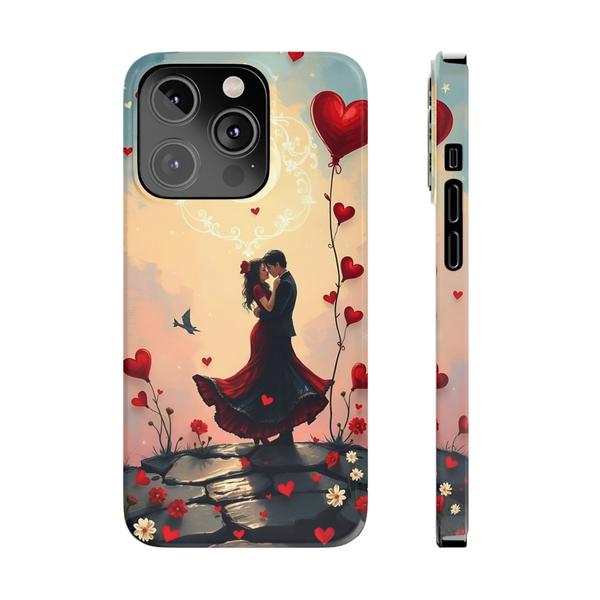 Romantic Couple of Love Case for iPhone - iPhone 14 Pro - KazerCase