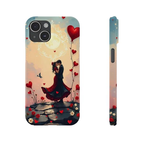 Romantic Couple of Love Case for iPhone - iPhone 15 - KazerCase
