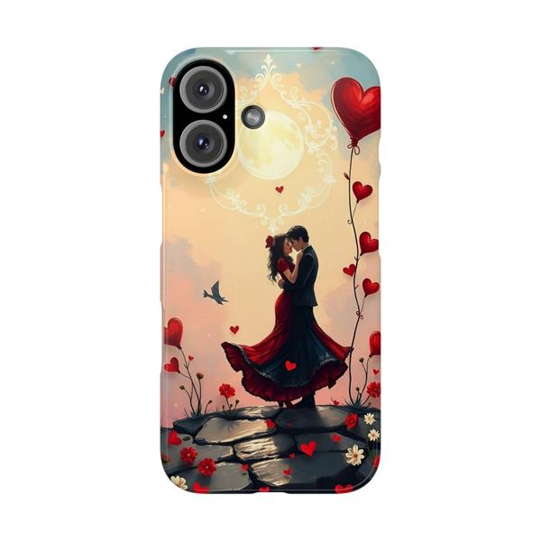 Romantic Couple of Love Case for iPhone - iPhone 16 - KazerCase