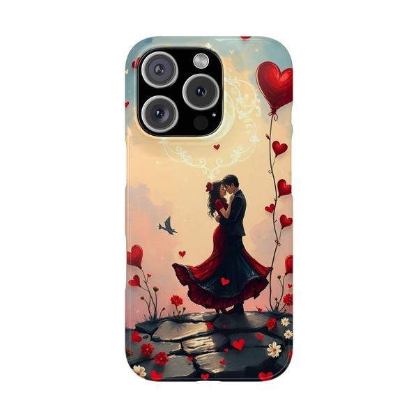 Romantic Couple of Love Case for iPhone - iPhone 16 Pro - KazerCase