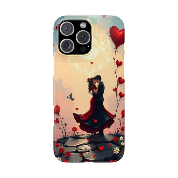 Romantic Couple of Love Case for iPhone - iPhone 16 Pro Max - KazerCase
