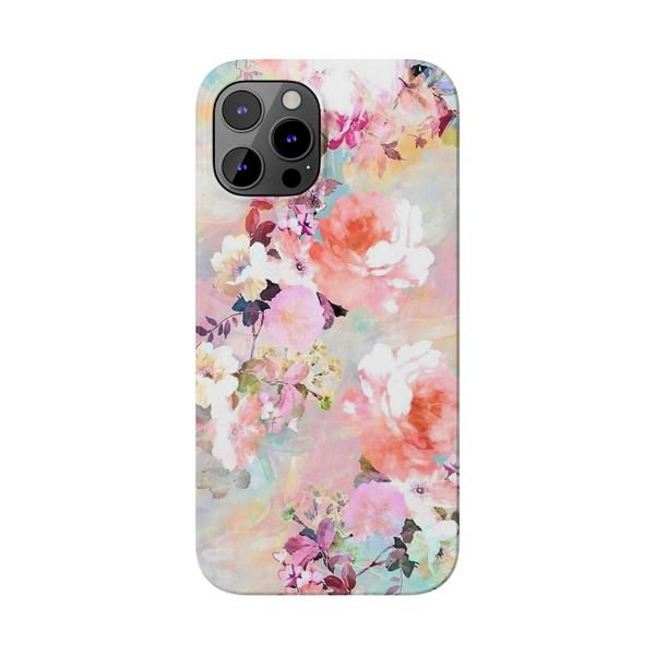 Roses Painting iPhone Case - iPhone 12 Pro Max - KazerCase