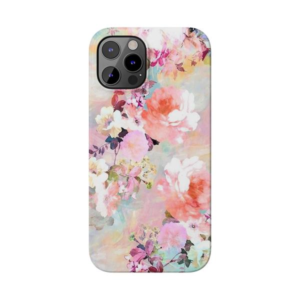 Roses Painting iPhone Case - iPhone 12 12 Pro - KazerCase