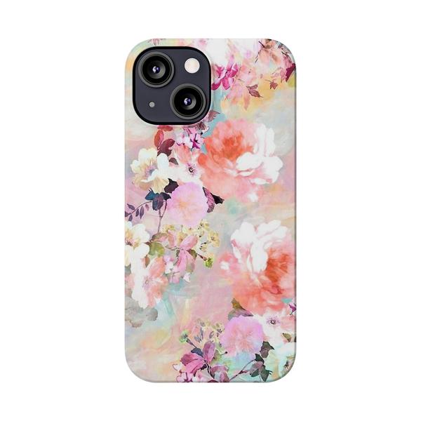 Roses Painting iPhone Case - iPhone 13 Mini - KazerCase