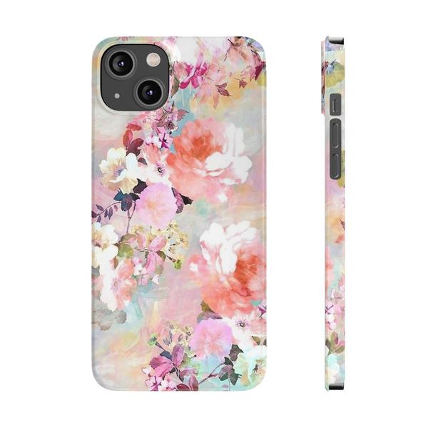 Roses Painting iPhone Case - iPhone 14 Plus - KazerCase