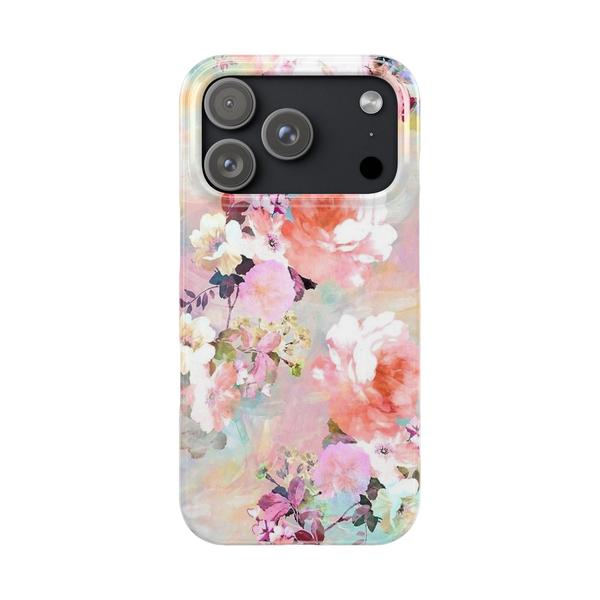Roses Painting iPhone Case - iPhone 17 Pro - KazerCase