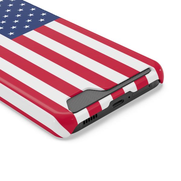 Samsung Galaxy S Case With Card Holder Usa Flag - Samsung Galaxy S21 Ultra Matte Without gift packaging - KazerCase