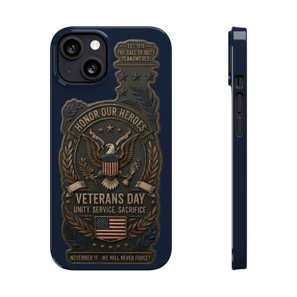 Veterans Day Tribute – "Honor Our Heroes" Premium iPhone Case - iPhone 13 - KazerCase