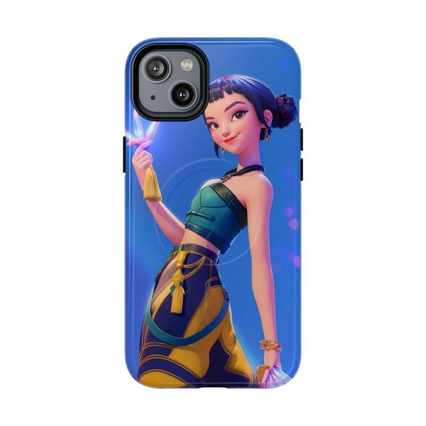Zoey K-pop Demon Hunter iPhone Case Cute Anime Girl Cover - iPhone 14 Plus Glossy - KazerCase