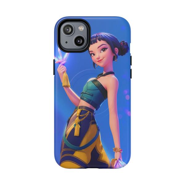 Zoey K-pop Demon Hunter iPhone Case Cute Anime Girl Cover - iPhone 14 Plus Matte - KazerCase