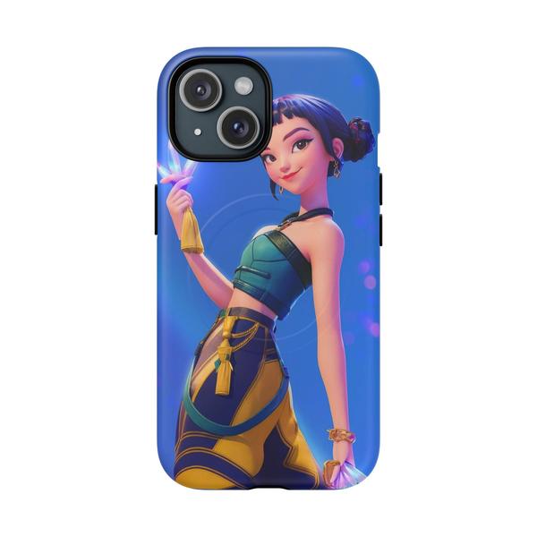 Zoey K-pop Demon Hunter iPhone Case Cute Anime Girl Cover - iPhone 15 Matte - KazerCase