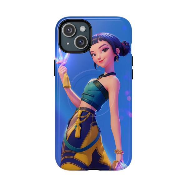 Zoey K-pop Demon Hunter iPhone Case Cute Anime Girl Cover - iPhone 15 Plus Glossy - KazerCase