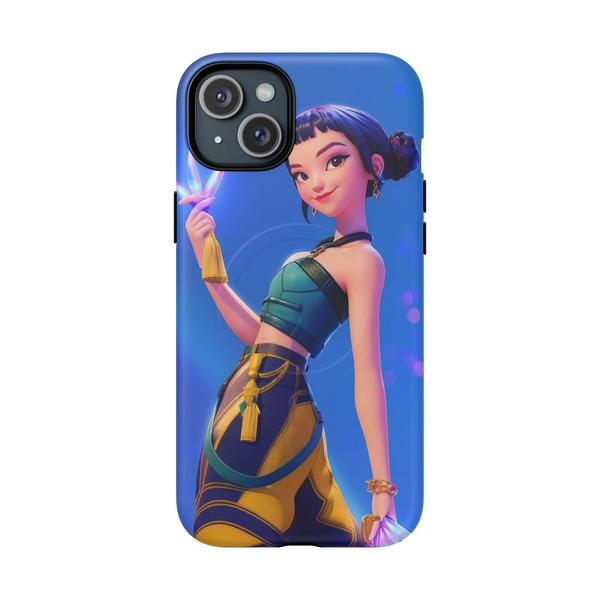 Zoey K-pop Demon Hunter iPhone Case Cute Anime Girl Cover - iPhone 15 Plus Matte - KazerCase