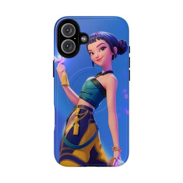 Zoey K-pop Demon Hunter iPhone Case Cute Anime Girl Cover - iPhone 16 Plus Glossy - KazerCase