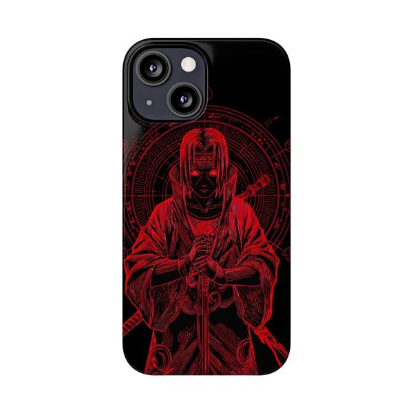 iPhone Case Anime Itachi Cursing - iPhone 13 Mini - KazerCase