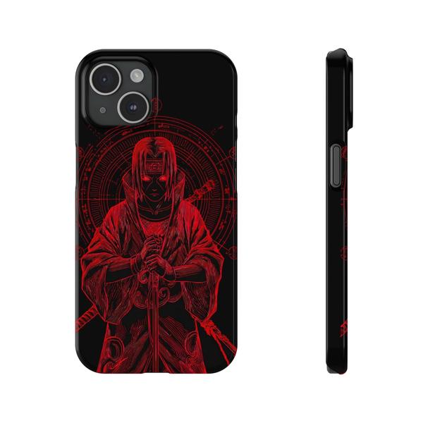 iPhone Case Anime Itachi Cursing - iPhone 15 - KazerCase