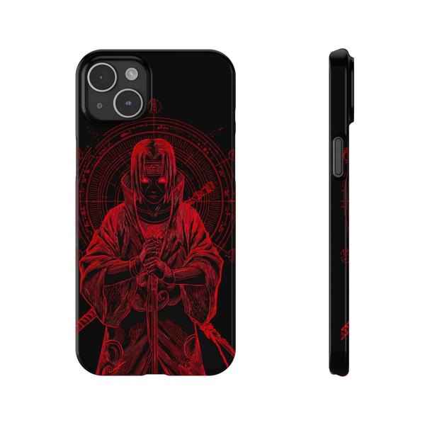 iPhone Case Anime Itachi Cursing - iPhone 15 Plus - KazerCase