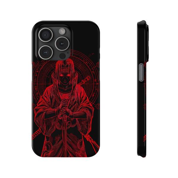 iPhone Case Anime Itachi Cursing - iPhone 15 Pro - KazerCase
