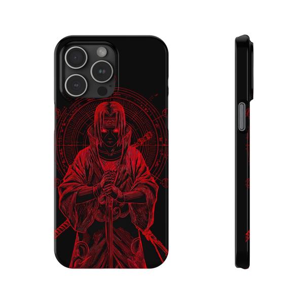 iPhone Case Anime Itachi Cursing - iPhone 15 Pro Max - KazerCase