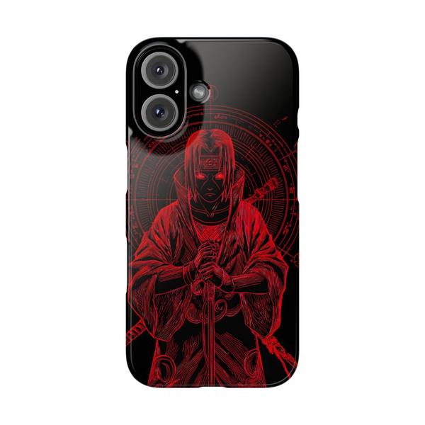 iPhone Case Anime Itachi Cursing - iPhone 16 - KazerCase