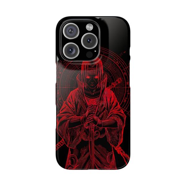 iPhone Case Anime Itachi Cursing - iPhone 16 Pro - KazerCase