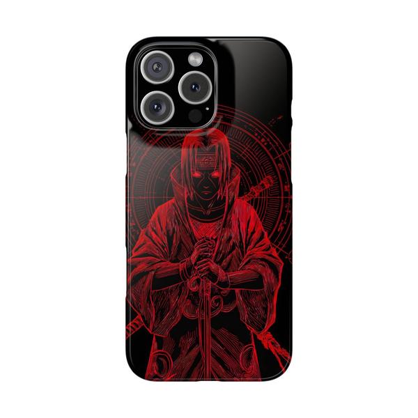 iPhone Case Anime Itachi Cursing - iPhone 16 Pro Max - KazerCase